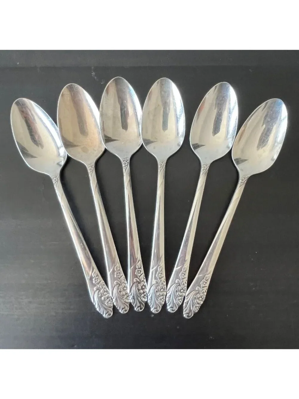 Oneida Community EVENING STAR Silverplate Teaspoons Set of 6